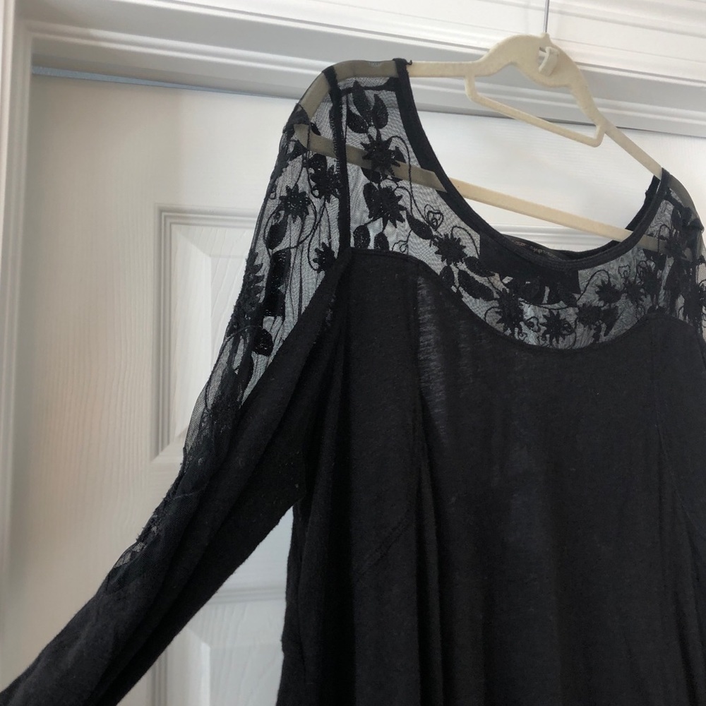 Embroidered Free People Top